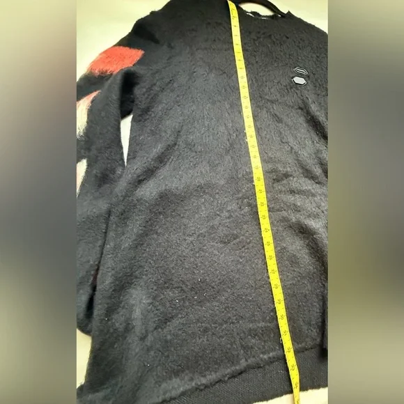 Off-White Black and Orange Crewneck Sweater
